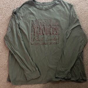 Green Long Sleeve Teacher Shirt